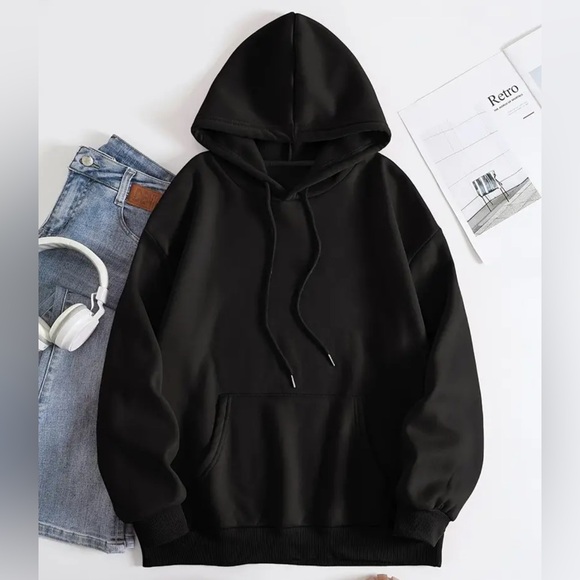 NWT Small but oversized steetwear fleece lined hoodie with Kangaroo pockets. - Picture 2 of 10